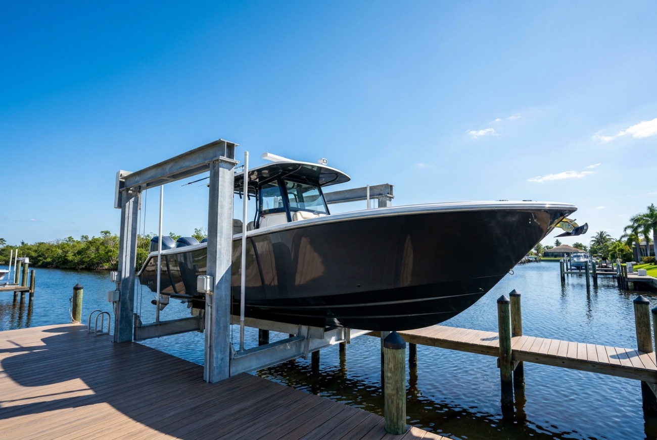 High-capacity boat lift — Cape Coral, FL