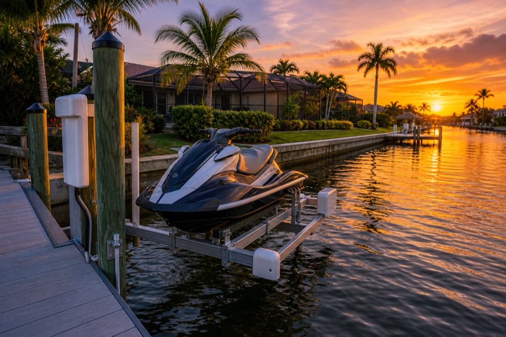 Jet Ski Lifts for Shallow Water & Low Tide in Southwest Florida