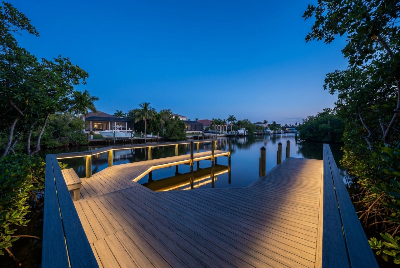 Dock Lighting in Fort Myers Beach, FL — Florida Lifts & Docks