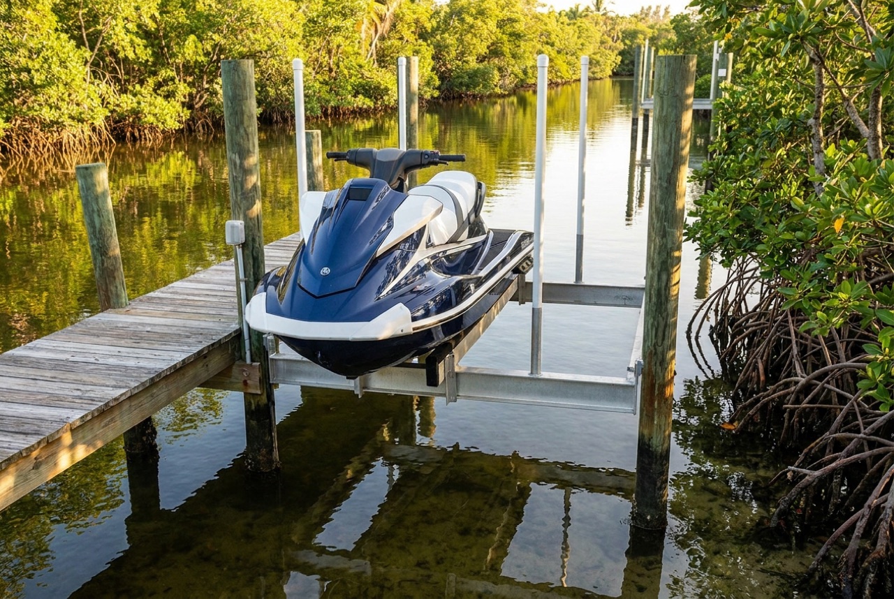 Jet Ski Lifts in Sanibel Island, FL — Florida Lifts & Docks