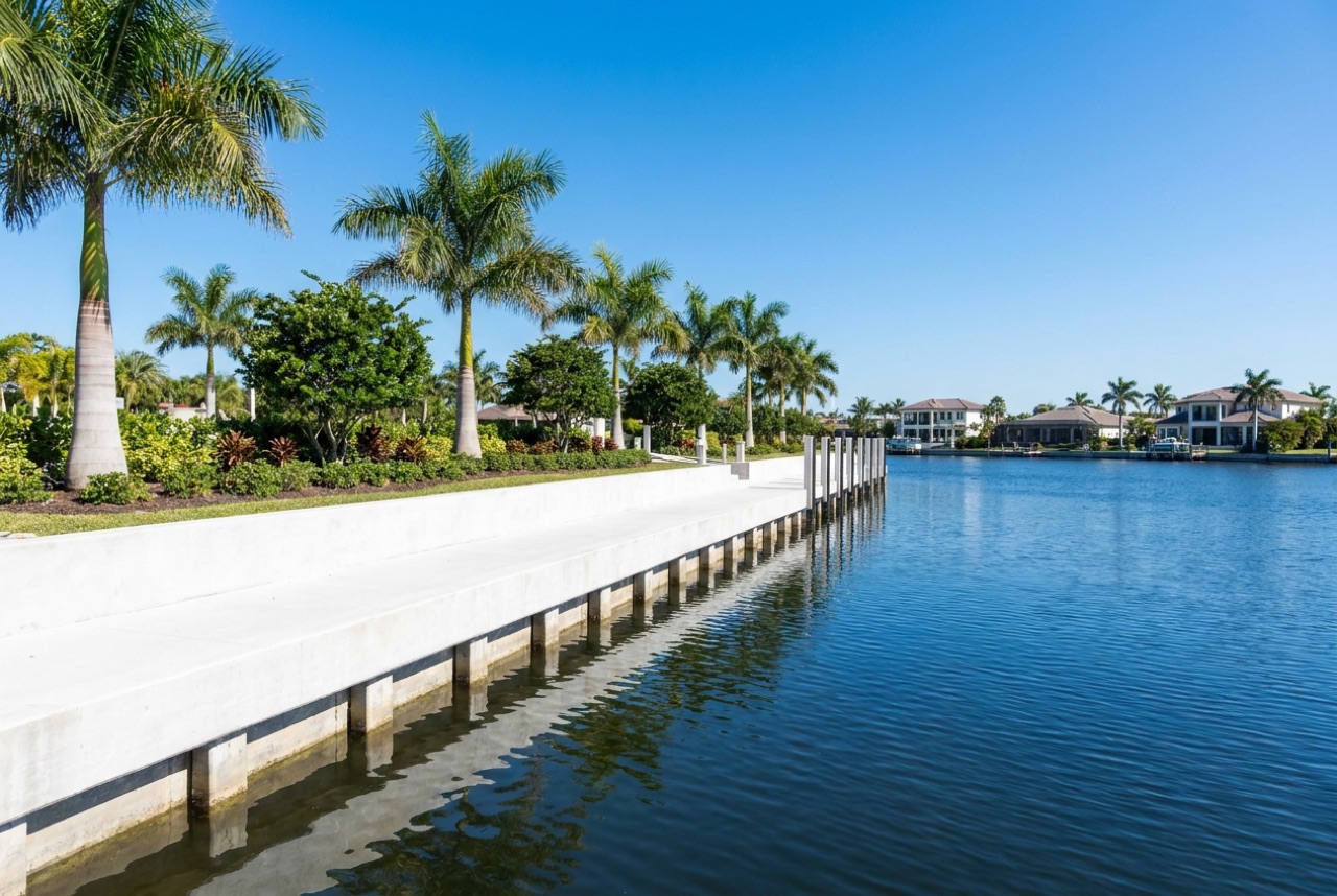 Seawalls in Marco Island, FL — Florida Lifts & Docks
